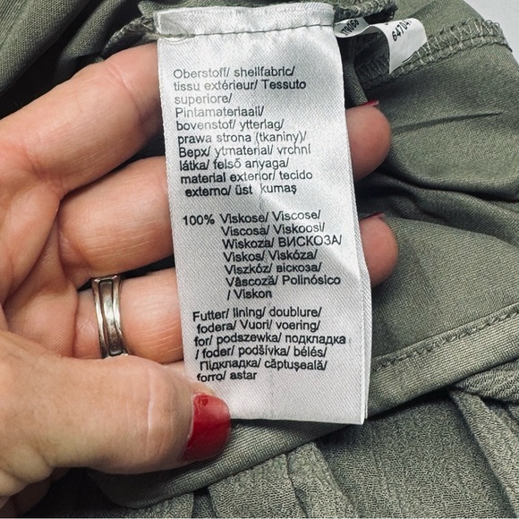 Venus. Olive Casual Tank Summer Dress. Size Large. - Picture 4 of 10